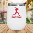 Boston Lovers Skyline Retro Baseball Heartbeat Men Women Wine Tumbler Boston Lovers Skyline Retro Baseball Heartbeat Men Women Wine Tumbler