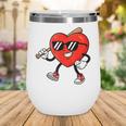 Boy Valentines Day Heart Love Baseball Boys Men Kids Wine Tumbler