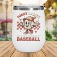 Boys & Women Men Baseball Valentine With Hearts Sporty Love Wine Tumbler