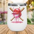 Boys Valentine Day Baseball Helmet Drip Ice-Cream Youth Kids Wine Tumbler