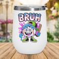 Bruh Baseball Drip Boys Youth Ice Cream Dripping Baseball Wine Tumbler Bruh Baseball Drip Boys Youth Ice Cream Dripping Baseball Wine Tumbler