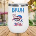 Bruh I'm 7 Baseball Ice Cream Drip It's My 7th Birthday Wine Tumbler