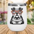 Bulldog Mascot Sports Fan Football Basketball Baseball Wine Tumbler Bulldog Mascot Sports Fan Football Basketball Baseball Wine Tumbler