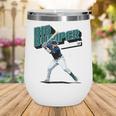 Cal Raleigh Seattle MLB Baseball Players MLBCRA205M Wine Tumbler Cal Raleigh Seattle MLB Baseball Players MLBCRA205M Wine Tumbler