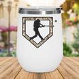 Camo Home Plate Camouflage Baseball Batter Youth Boys Wine Tumbler