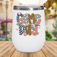 Checkered Leopard Game Day Baseball Men Women Kids Wine Tumbler Checkered Leopard Game Day Baseball Men Women Kids Wine Tumbler