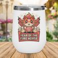 Chinese New Year 2026 Fire Horse Celebration Raglan Baseball Tee Wine Tumbler