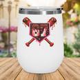 Chocolate 67 Drip Baseball Valentine Love Sports Wine Tumbler Chocolate 67 Drip Baseball Valentine Love Sports Wine Tumbler