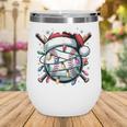 Christmas Baseball Boy Youth Kid Men Santa Hat Xmas Baseball Wine Tumbler Christmas Baseball Boy Youth Kid Men Santa Hat Xmas Baseball Wine Tumbler
