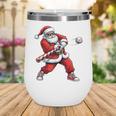 Christmas Baseball Player Santa Xmas Boys Men Toddler Wine Tumbler