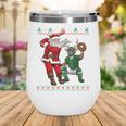 Christmas Santa Baseball Ugly Sweater Wine Tumbler