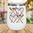 Coquette Bow XOXO Baseball Lover Heart Valentine Game Day Wine Tumbler Coquette Bow XOXO Baseball Lover Heart Valentine Game Day Wine Tumbler