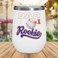 Dad Rookie Of Year 1st Birthday Baseball Theme Matching Wine Tumbler