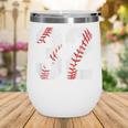 Distressed Baseball Number 32 Jersey Uniform Player Fan Wine Tumbler Distressed Baseball Number 32 Jersey Uniform Player Fan Wine Tumbler