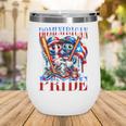 Dominican Puerto Rican Pride Baseball Flag Unity Wine Tumbler Dominican Puerto Rican Pride Baseball Flag Unity Wine Tumbler