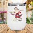Dominican Santa Christmas Beisbol Baseball Dominicano Wine Tumbler