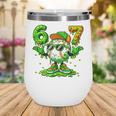 Drip Baseball Irish Shamrock St Patricks Men Boy Kid Wine Tumbler