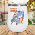 Francisco Lindor New York M Baseball Players MLBFLI304N Wine Tumbler