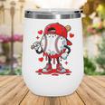 Game Day Baseball Drip Valentine Hearts Sport Lover Wine Tumbler Game Day Baseball Drip Valentine Hearts Sport Lover Wine Tumbler