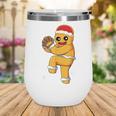 Gingerbread Man Baseball Christmas Wine Tumbler