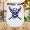 Halloween Baseball Skull Drip Baseball Lifestyle Boy Men Wine Tumbler Halloween Baseball Skull Drip Baseball Lifestyle Boy Men Wine Tumbler