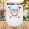 Happy 100 Days Of School Baseball Drip 100th Day Of School Wine Tumbler Happy 100 Days Of School Baseball Drip 100th Day Of School Wine Tumbler