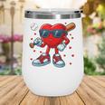 Heart Love Baseball Valentine Outfit Men Boy Wine Tumbler Heart Love Baseball Valentine Outfit Men Boy Wine Tumbler