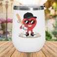 Heart Playing Baseball Valentine Baseball Wine Tumbler Heart Playing Baseball Valentine Baseball Wine Tumbler