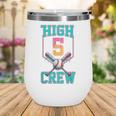 Hi 5 Birthday Party Decorations For Boy Baseball Drip 5th Wine Tumbler Hi 5 Birthday Party Decorations For Boy Baseball Drip 5th Wine Tumbler