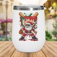 HUGvyn Santa Playing Baseball Ice Cream Drip Christmas Boys Wine Tumbler
