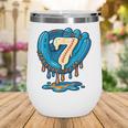 Ice Cream Baseball Glove 7th Birthday Edition Wine Tumbler Ice Cream Baseball Glove 7th Birthday Edition Wine Tumbler
