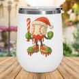 Ice Cream Drip Baseball Christmas Baseball Drip Candy Cane Wine Tumbler Ice Cream Drip Baseball Christmas Baseball Drip Candy Cane Wine Tumbler