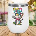 Ice Cream Drip Baseball Party 100 Days Of School Teacher Wine Tumbler