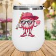 Ice Cream Drip Baseball Valentine's Day Spots Baseball Drip Wine Tumbler