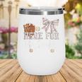 I'm Just Here For The Snacks Baseball Coquette Game Day Girl Wine Tumbler I'm Just Here For The Snacks Baseball Coquette Game Day Girl Wine Tumbler