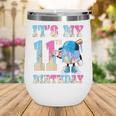 It's My 11th Birthday Baseball Ice Cream Drip Theme Wine Tumbler