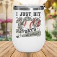 I Just Hit 100 Days Of School Teacher Baseball Boys Kids Wine Tumbler