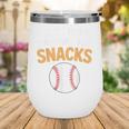 I Just Hope Everyone Has Snacks Baseball Game Day Fan Wine Tumbler I Just Hope Everyone Has Snacks Baseball Game Day Fan Wine Tumbler