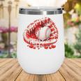Kid Drip Ice Cream Baseball Heart Catcher Valentines Day Boy Wine Tumbler