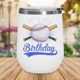 Kids 8th Baseball Birthday Party Boys Sport Fan 8 Years Old Wine Tumbler