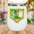 Leprechaun Baseball St Patricks Day Ice Cream Drip Men Boys Wine Tumbler