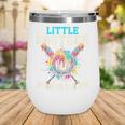 Little Brother Biggest Fan Baseball Cream Drip Crossed Bats Wine Tumbler Little Brother Biggest Fan Baseball Cream Drip Crossed Bats Wine Tumbler