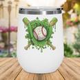 Lucky Shamrock Baseball Gloves Drip St Patrick's Day Boys Wine Tumbler