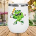 Lucky Shamrock Playing Baseball St Patrick's Kids Boys Wine Tumbler Lucky Shamrock Playing Baseball St Patrick's Kids Boys Wine Tumbler