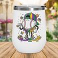 Mardi Gras Ice Cream Drip Baseball Carnival Party Mask Boys Wine Tumbler Mardi Gras Ice Cream Drip Baseball Carnival Party Mask Boys Wine Tumbler