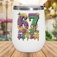 Mardi Gras Six Seven Baseball Drip Number 6 7 Meme Wine Tumbler Mardi Gras Six Seven Baseball Drip Number 6 7 Meme Wine Tumbler