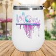 Mom Baseball Ice Cream Drip Birthday Boy Family Wine Tumbler Mom Baseball Ice Cream Drip Birthday Boy Family Wine Tumbler