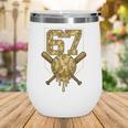 Number 67 Baseball Drip Camo Six Seven Meme Boys Kids Wine Tumbler Number 67 Baseball Drip Camo Six Seven Meme Boys Kids Wine Tumbler