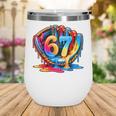 Number 67 Baseball Glove Ice Cream Drip Six Seven Meme Wine Tumbler Number 67 Baseball Glove Ice Cream Drip Six Seven Meme Wine Tumbler