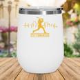 Pittsburgh Lovers Skyline Retro Baseball Heartbeat Men Women Wine Tumbler